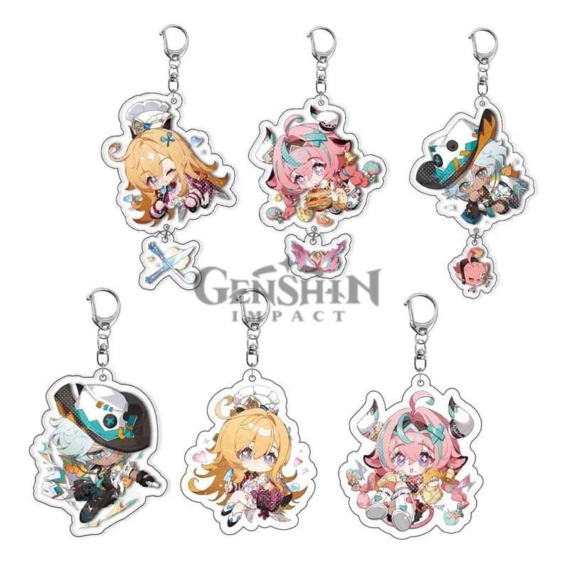 2026 New Genshin Game Varesa Escoffier Ifa  Móc khóa Cute Cartoon Anime Acrylic Keyring Balo Jewelry