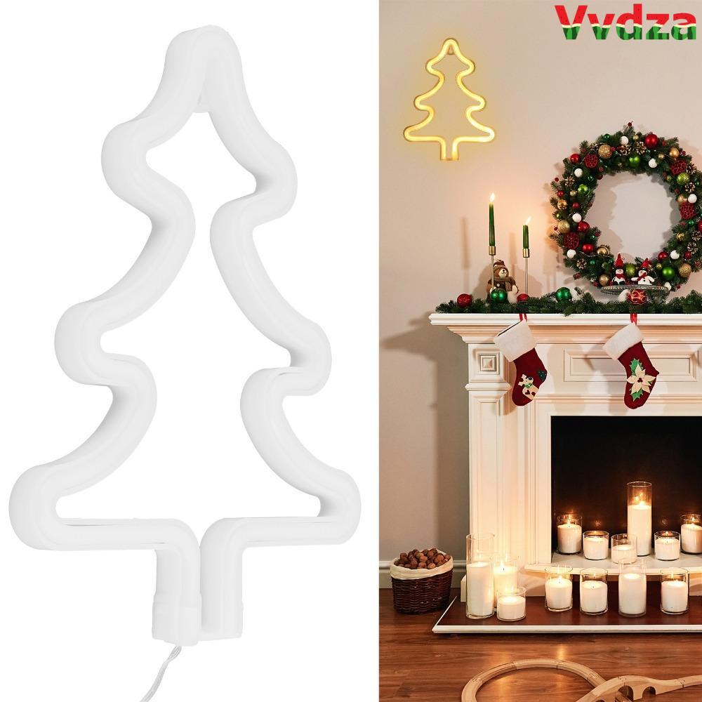 VVDZA LED Neon Sign, USB hoặc chạy bằng pin 5V Đèn neon, Đèn LED neon cây thông Noel hiện đại Trang 