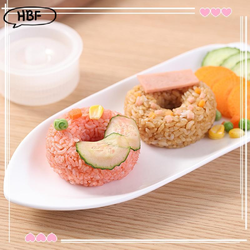 HFVN Donut Tròn Cơm Bóng Máy Làm Khuôn Sushi Chống Dính DIY Bento Set Cho Trẻ Em Nhà Bếp HOT