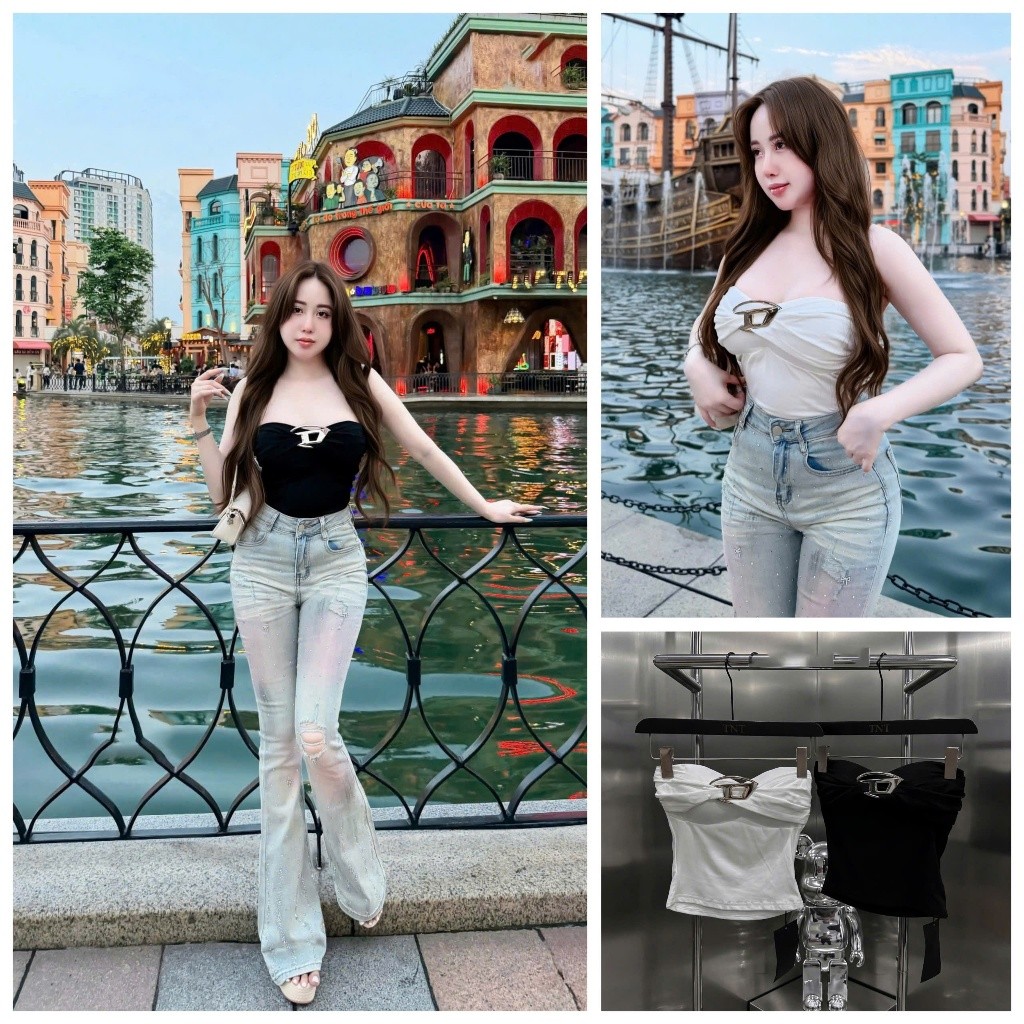 [Follow shop nhận mã 10k] Áo thun quây xoắn tag D Meo Meo Shop AP1031