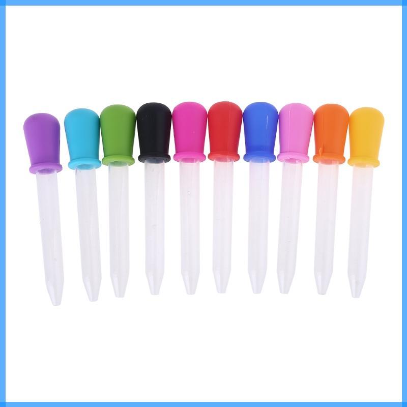 ROY 10 Miếng Pipet Silicone Và Nhựa Nhỏ Giọt Pipet Chất Lỏng Giọt