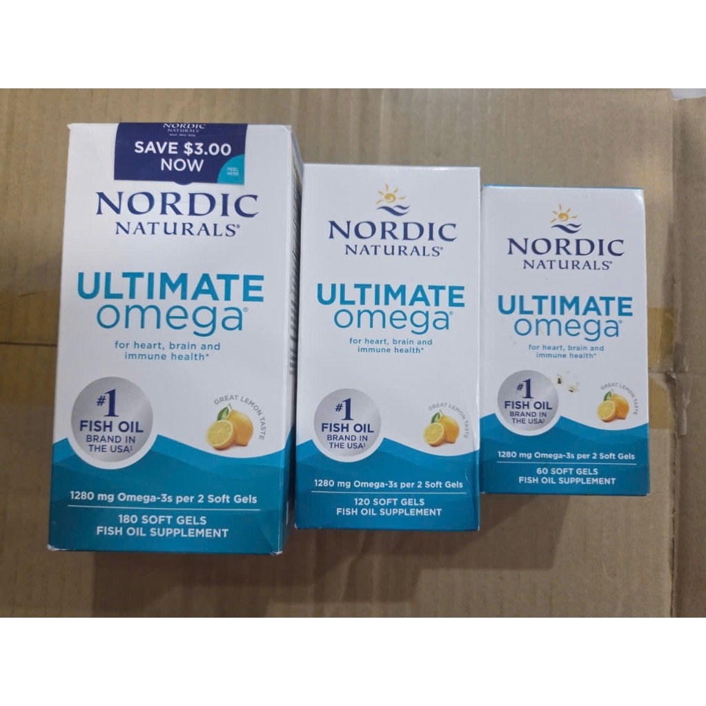1280mg uống bổ sung Omega 3 Nordic Naturals Ultimate Omega của Mỹ