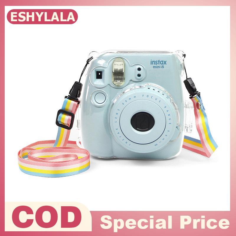[Bea-t] Fujifilm Instax Mini 8 / 8 + 9 Film Instant Camera Clear Hard Case Bag Cover Shell [[mới]