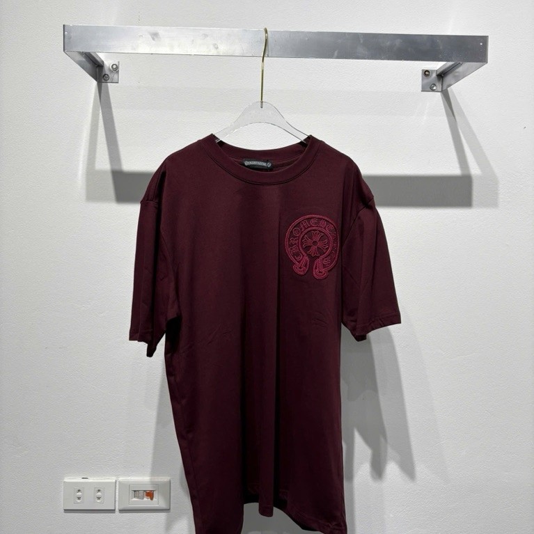 ⚡️[High Quality] T-Shirt Chome Phối  Đỏ Mix Rách Hoạ tiết Hàng QCCC Loại 1