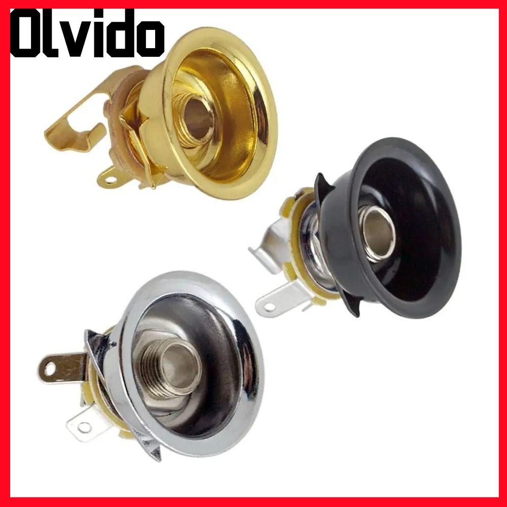 OLVIDO Guitar Đầu Ra Jack, Đồng Sắt 6.35mm Jack Ổ Cắm, Bền Tròn TL Jack Tele Guitar Jack Guitar