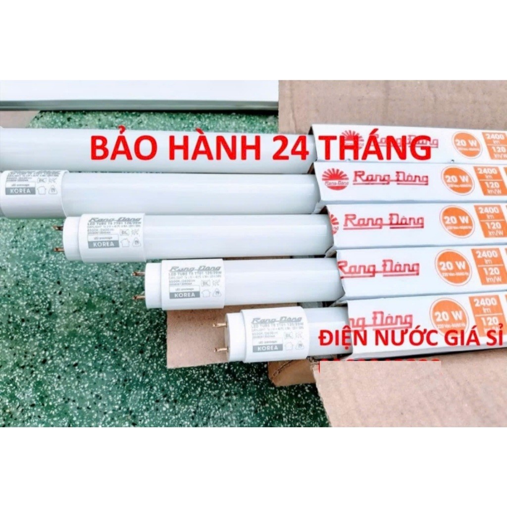 Bộ 3-5 bóng đèn Led tuýp 1m2 Rạng Đông 1.2m 20W chính hãng