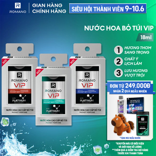 Nước hoa bỏ túi cao cấp Romano VIP Passion / Vision / Impress 18ml