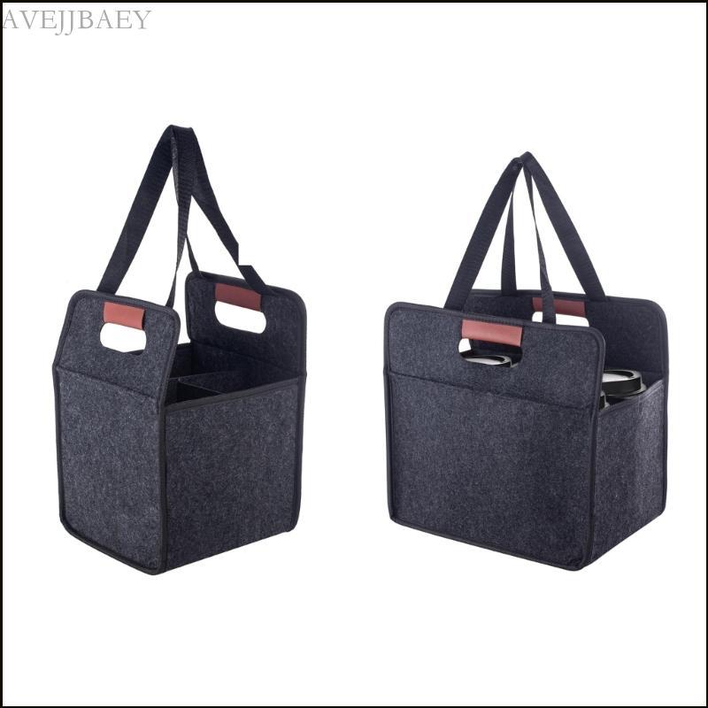 Beverage Carriers With Padded Dividers For Bottles And Cups Drink Transport Bag