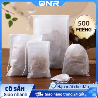 (Sỉ) Combo 500 Túi Lọc Trà, Thảo Dược, Cà Phê – Dây Rút, Chất Liệu Không Dệt – Nhiều Kích Thước
