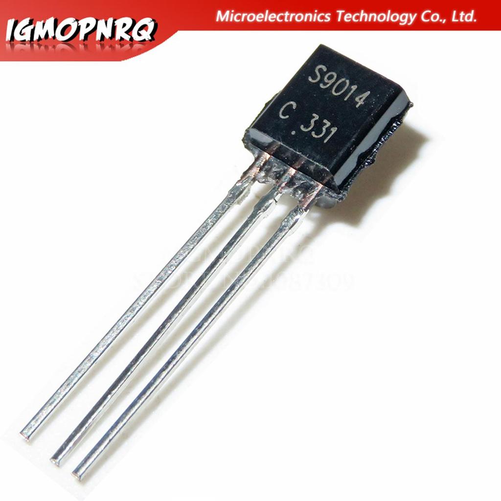 100 chiếc S9014 SS9014 9014 Transistor lưỡng cực - BJT NPN / 50V / 10mA TO-92 mới