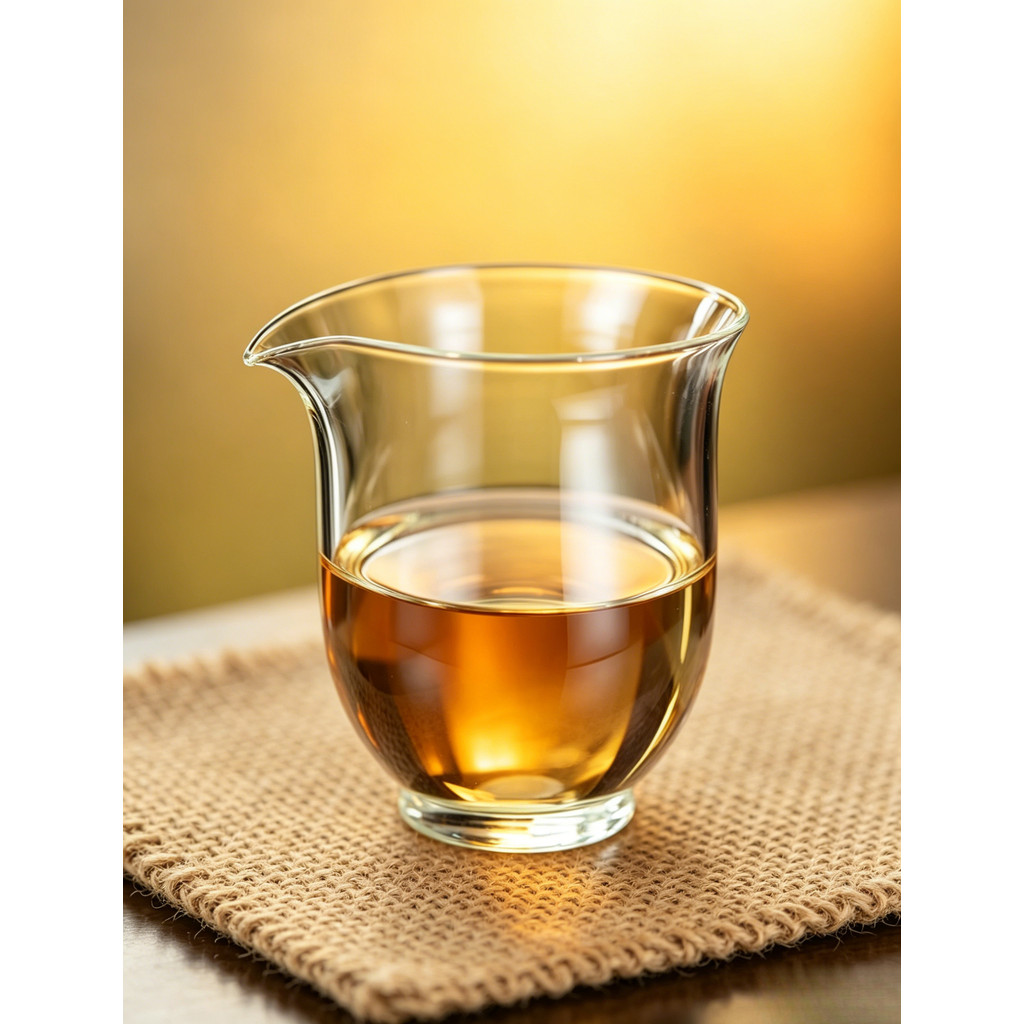 Phong Cách Đơn Giản Trà Thủy Tinh Chịu Nhiệt Biển Thổi Nhân Tạo Fair Cup 250cc Chịu Nhiệt Độ Cao Trà