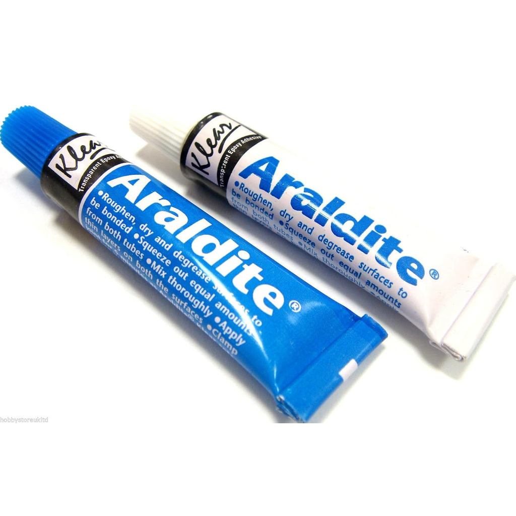 Keo nhựa Epoxy Araldite Trong suốt Nhanh khô 2 phần Keo Epoxy trong suốt 26g