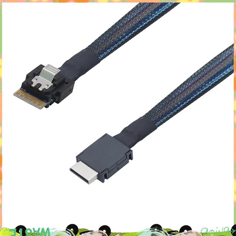 PCIE Oculink 4I 40P Nam đến Slimline SFF-8654 4I 38P Cáp hoạt động dữ liệu nam SFF-8611 1M PCI-Expre