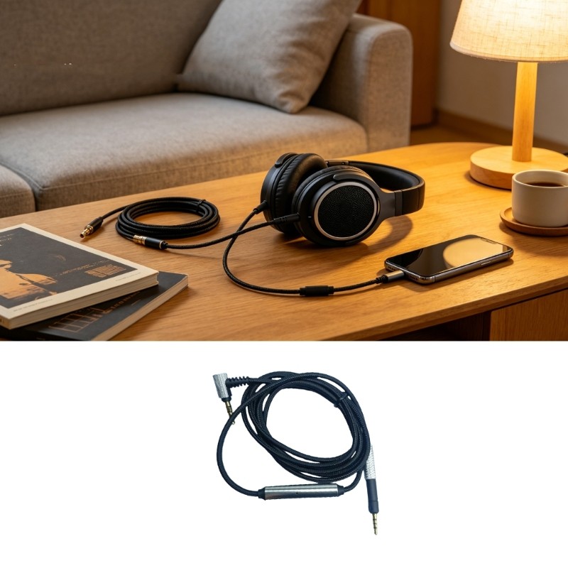 Cáp Tai Nghe BTM Fidelitys Cho HD598 599 HD558 HD518 HD599 Tai Nghe Có Mic Khử Tiếng Ồn Độ Bền Xây D