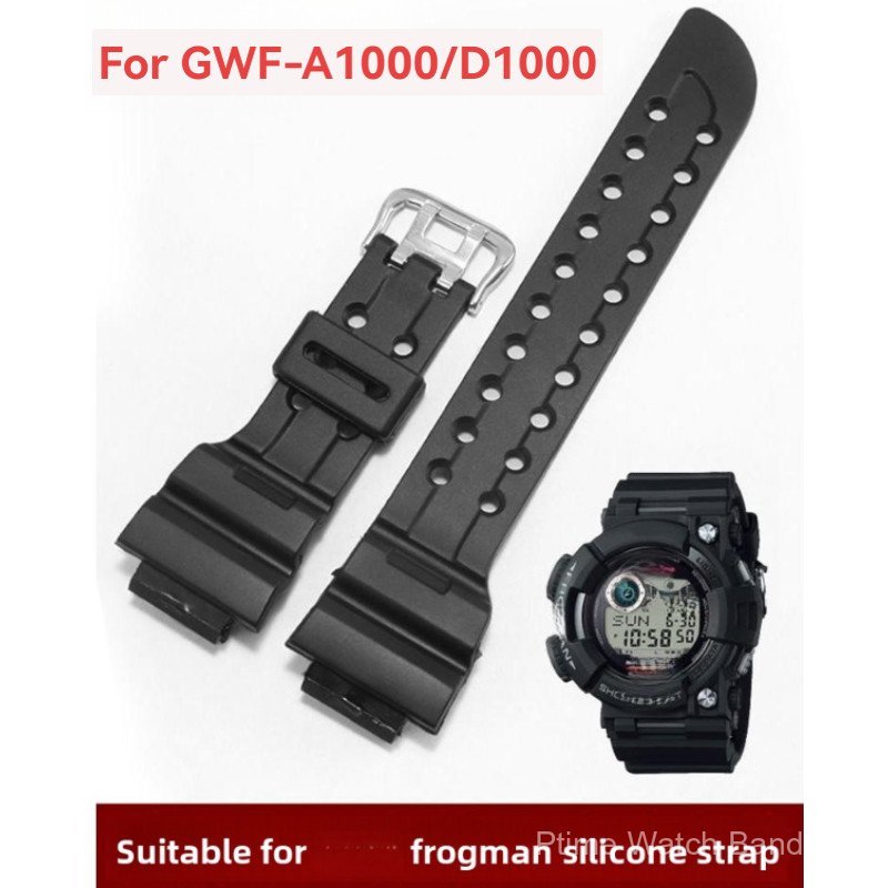 Dây đeo đồng hồ silicon chống thấm nước cho nam, Phù hợp với Frogman thế hệ thứ 5 / 6 GWF-A1000 / D1