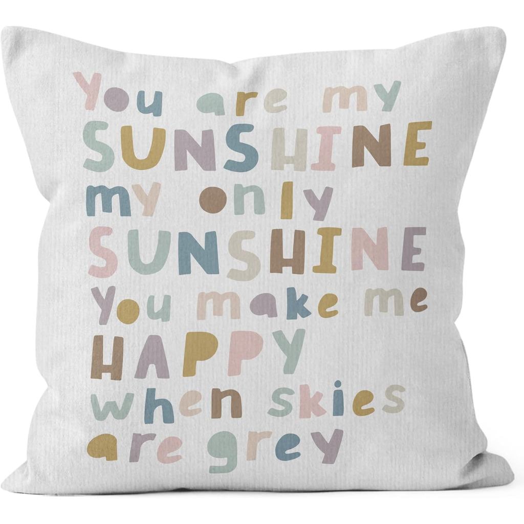 HIWX You Are My Sunshine Pillow Cover, You are My Sunshine Trích dẫn truyền cảm hứng Vỏ gối trang tr