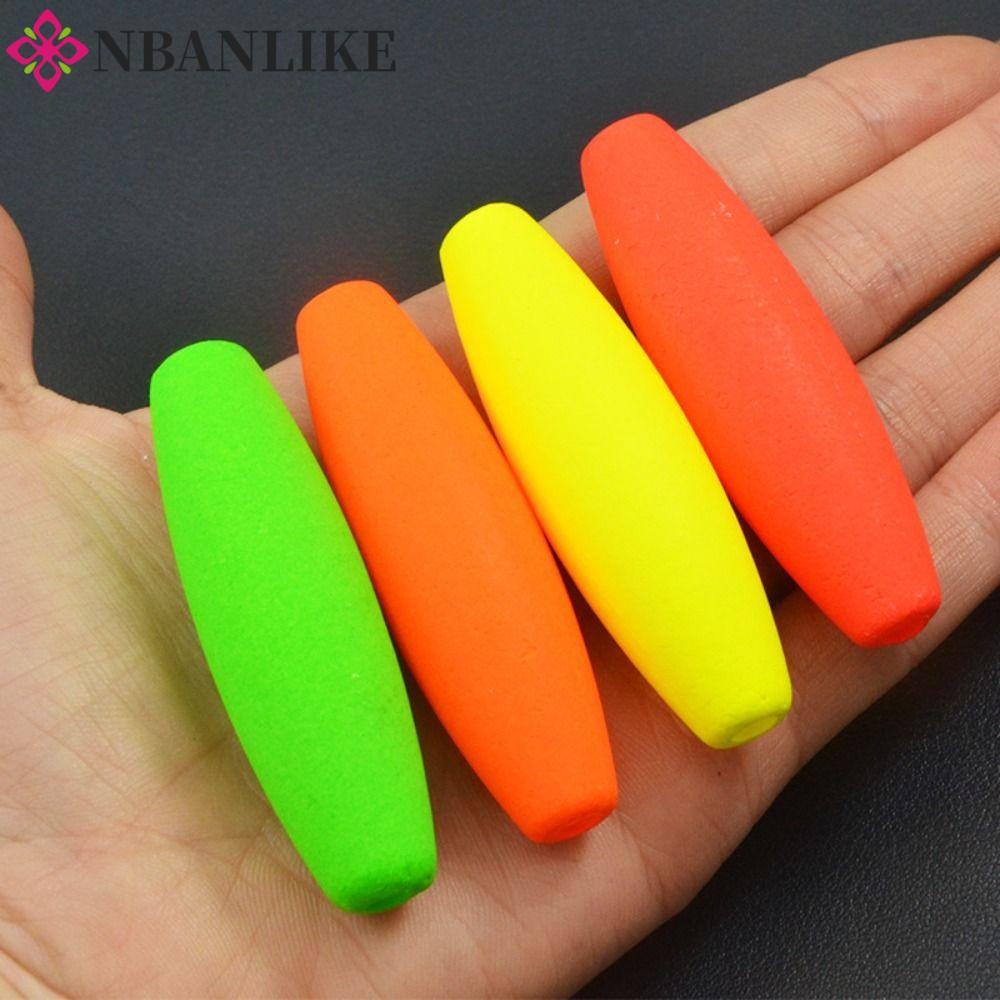 NBANLIKE 10 Chiếc Xì Gà Nổi, S M L XL Xốp Cứng Câu Cá Dài, Phao Nổi Ống Phao Nhẹ Có Cắm Ống Câu Cá B