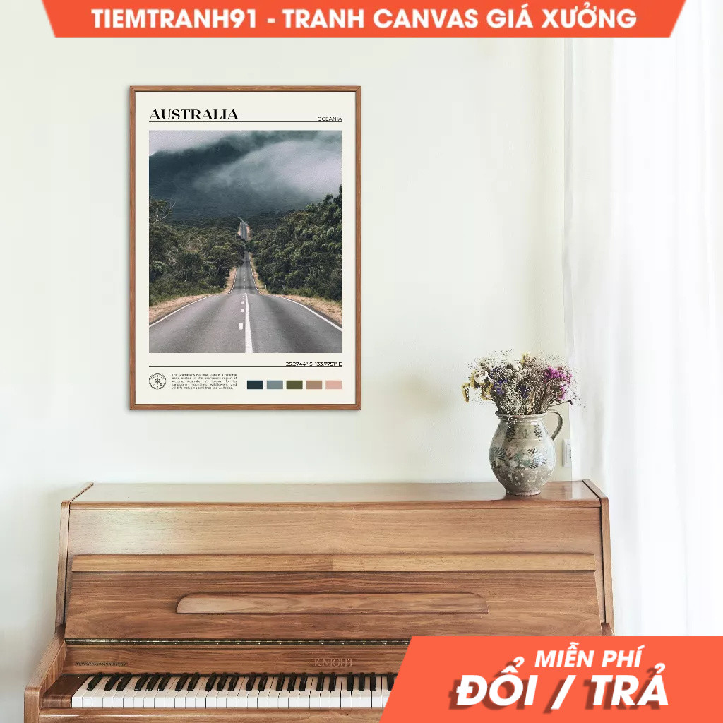 Tranh treo tường, Oil Paint, Australia Wall Art, Australia Poster, Australia Photo, Australia Wall D