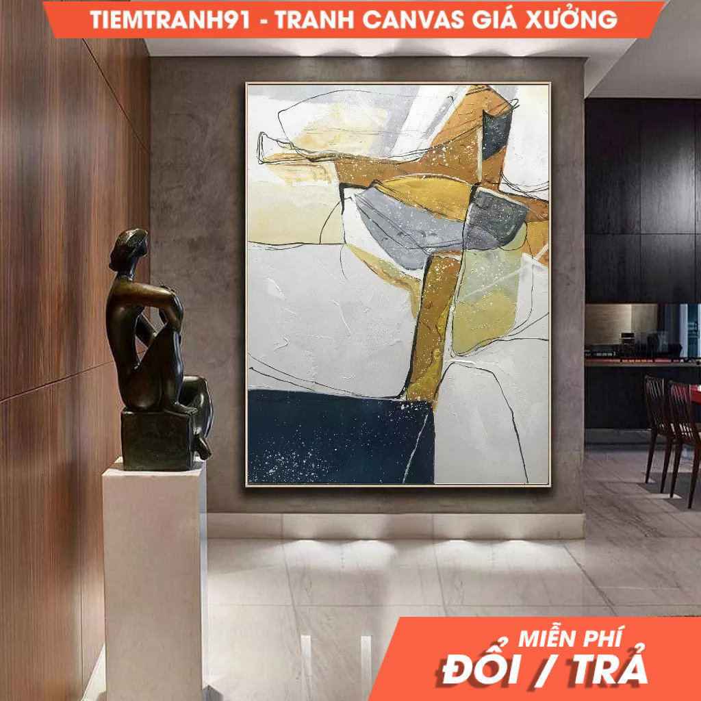 Tranh treo tường, Large Abstract Painting, Minimalist Abstract Painting,Original Abstract Painting,B