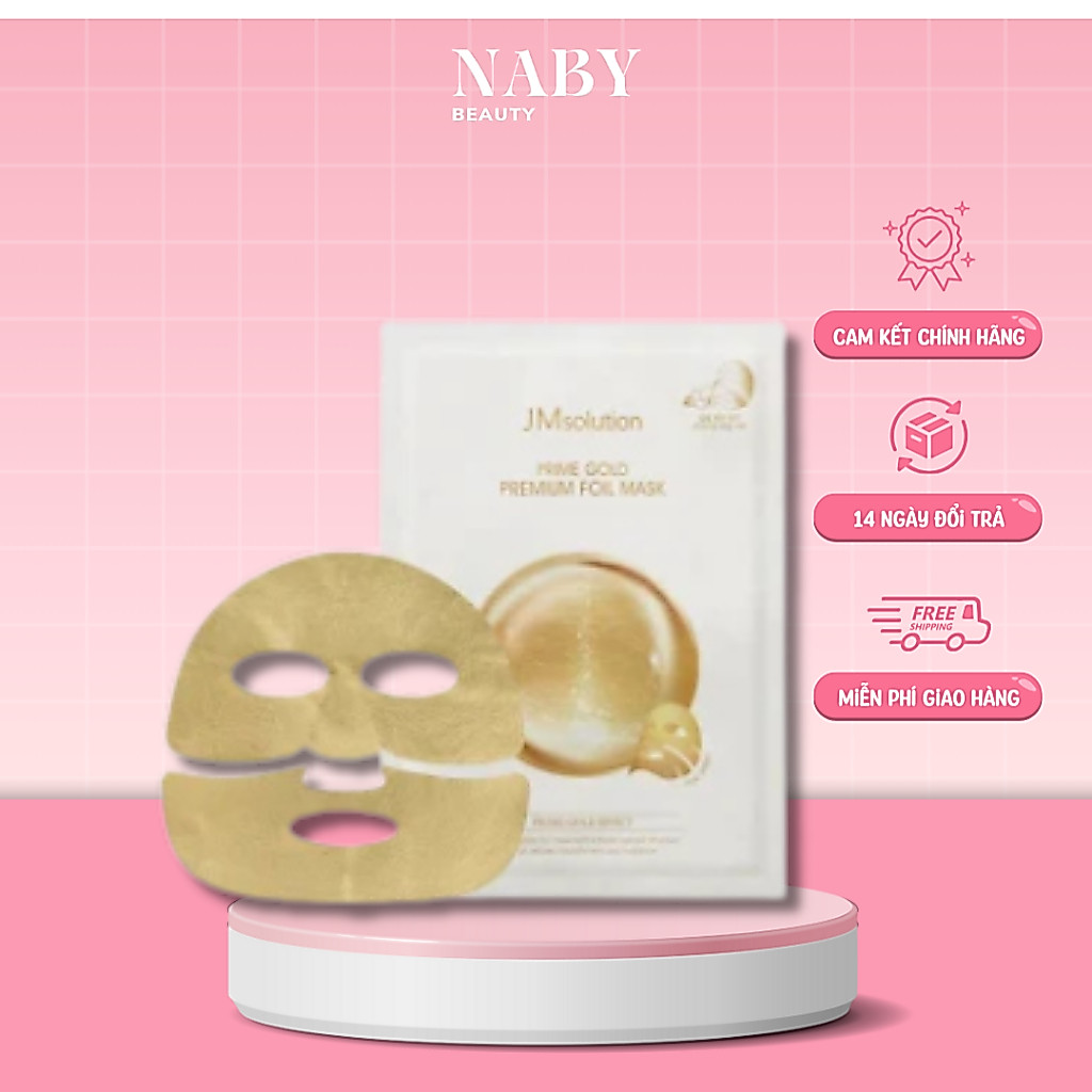 Mặt nạ foil vàng 24K JM Solution Prime Gold Premium Foil Mask
