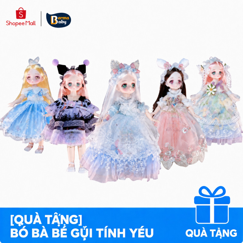 Berma Baby-Búp bê có khớp cử động,Búp Bê Mặt Anime Dễ Thương,Một loạt các phong cách