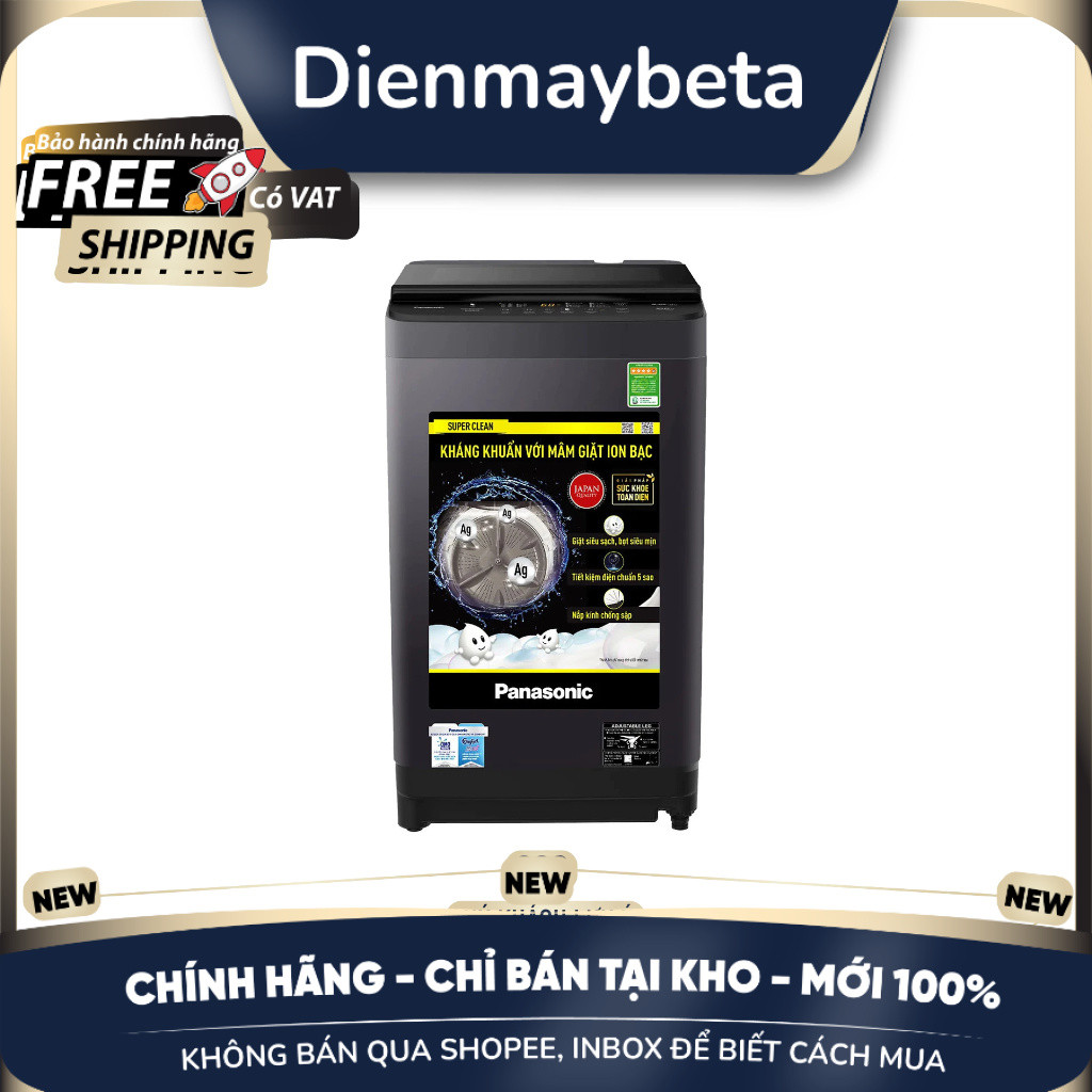 [KHÔNG BÁN QUA SHOPEE] NA-F90S10BRV - Máy Giặt Cửa Trên Panasonic 9Kg F90S10BRV - GIAO TOÀN QUỐC