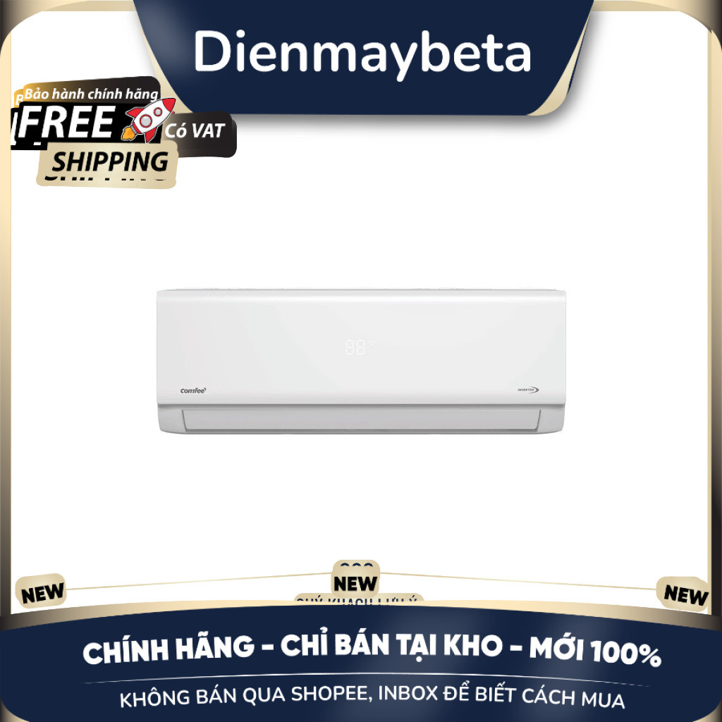 [KHÔNG BÁN QUA SHOPEE] Máy lạnh, điều hòa không khí Inverter 1HP Comfee CFS-10VWGF-V 9500BTU/H