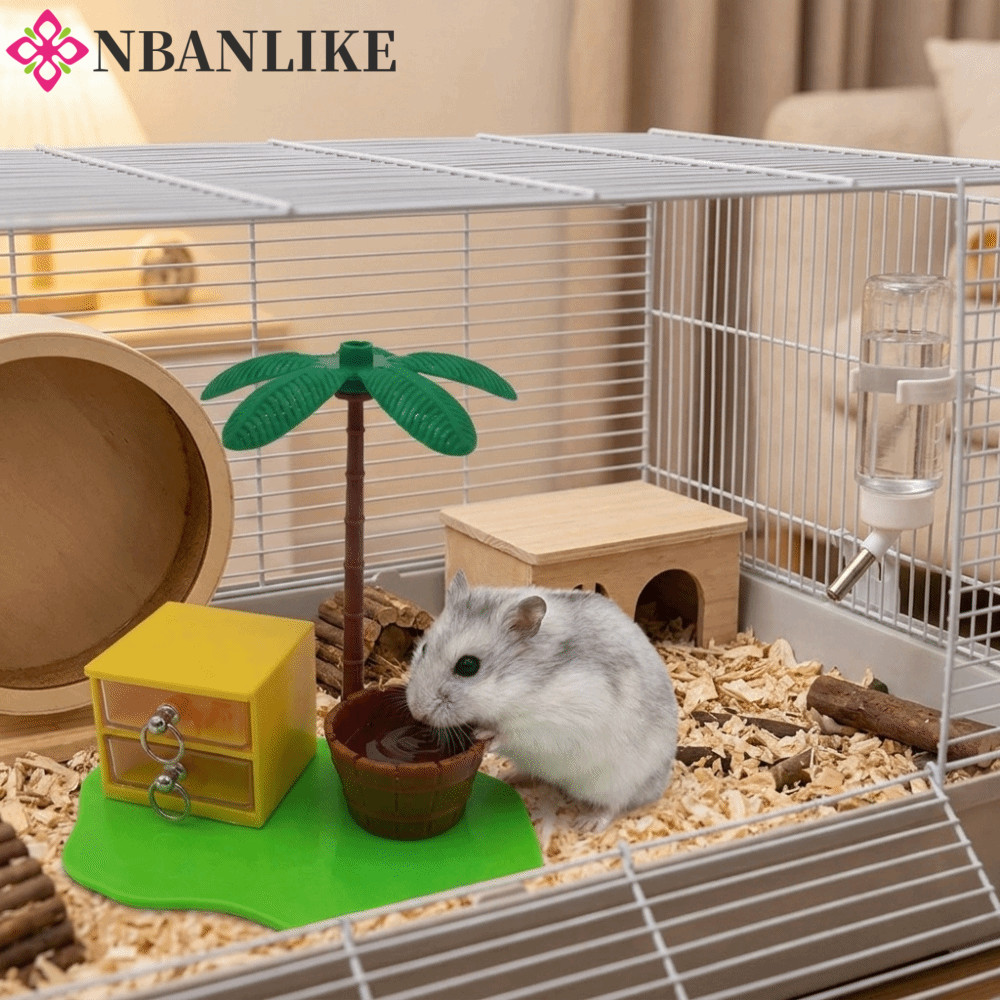 Hộp đựng thức ăn cho Hamster NBANLIKE, Đồ chơi tìm kiếm thức ăn cho chuột hamster chống mài mòn có t
