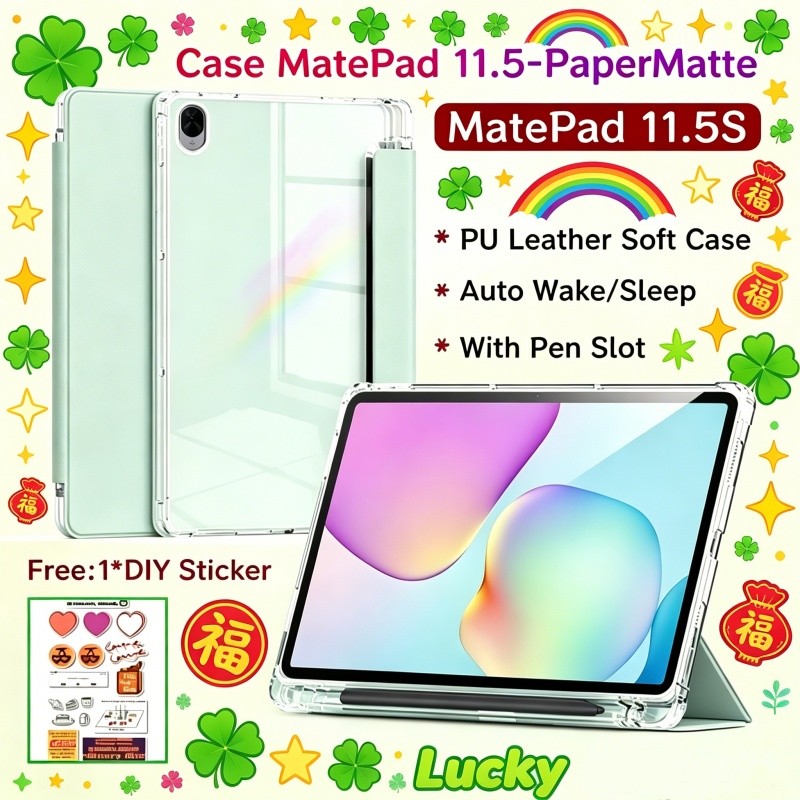 Ốp lưng Huawei MatePad 11.5 PaperMatte có khe cắm bút Mặt sau trong suốt Vỏ bảo vệ từ tính Huawei Ma