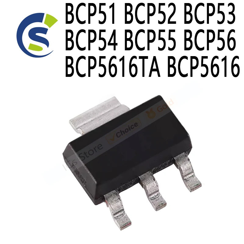 5 CÁI BCP51 BCP52 BCP53 BCP54 BCP55 BCP56 BCP516TA BCP5616 SOT223 bóng bán dẫn điện