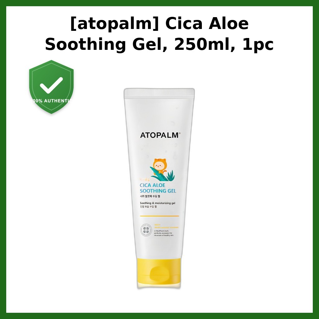 [atopalm] Gel làm dịu nha đam Cica, 250ml, 1pc / Gel Cica Hàn Quốc / Hấp thụ nhanh / Chính hãng 100%