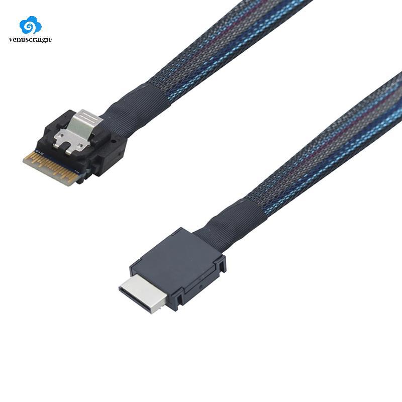 PCIE Oculink 4I 40P Nam đến Slimline SFF-8654 4I 38P Cáp hoạt động dữ liệu nam SFF-8611 1M PCI-Expre