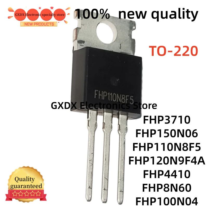 5 Chiếc FHP120N9F4A FHP4410 FHP3710 FHP8N60 TO220 FHP110N8F5 FHP150N06 FHP100N04 TO-220 Hiệu Ứng Trư