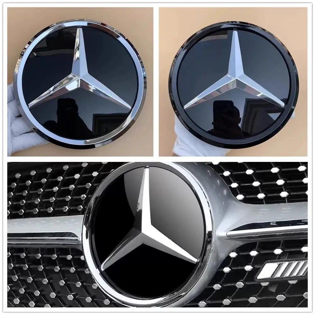 18,5Cm Gương Biểu Tượng Logo Xe Hơi Lưới Tản Nhiệt Trước Biểu Tượng Cho Xe Mercedes benzs A Class W1
