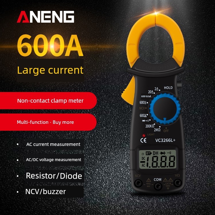 Đồng hồ đo kẹp đa chức năng Đồng hồ vạn năng kỹ thuật số có độ chính xác cao Máy đo Ampe kế kẹp chốn