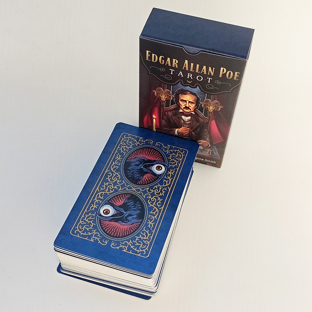 [Hàng có sẵn] 12 * 7cm Allan Poe Tarot Edgar Allan Poe Tarot Trò chơi bài Tarot