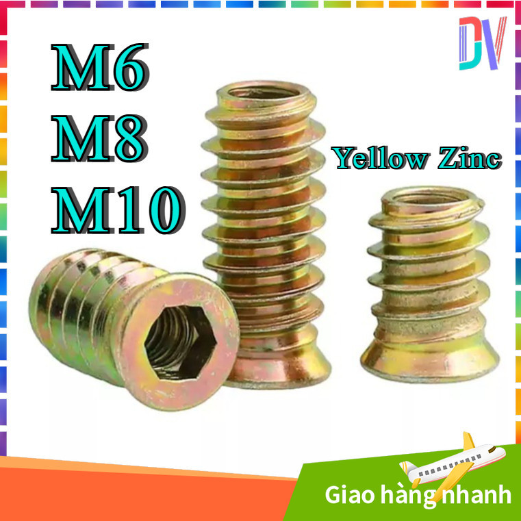 (TÚI 10-50 CON) SÒ CẤY SẮT CÓ TAI M6 M8 M10 / TÁN SÒ CẤY CÓ VÀNH 6 LY 8 LY 10LY/ SÒ CÓ TAI REN TRONG