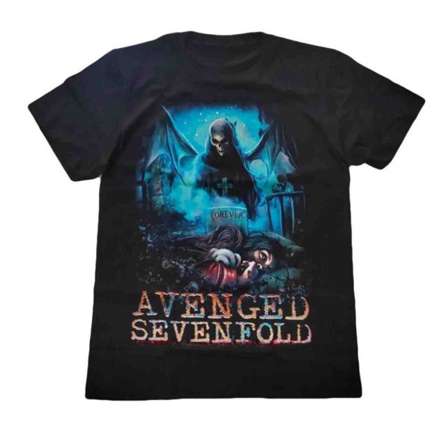 Áo thun Avenged Sevenfold A7X Rock Band Họa tiết tay ngắn Cotton 1 Size S-5XL