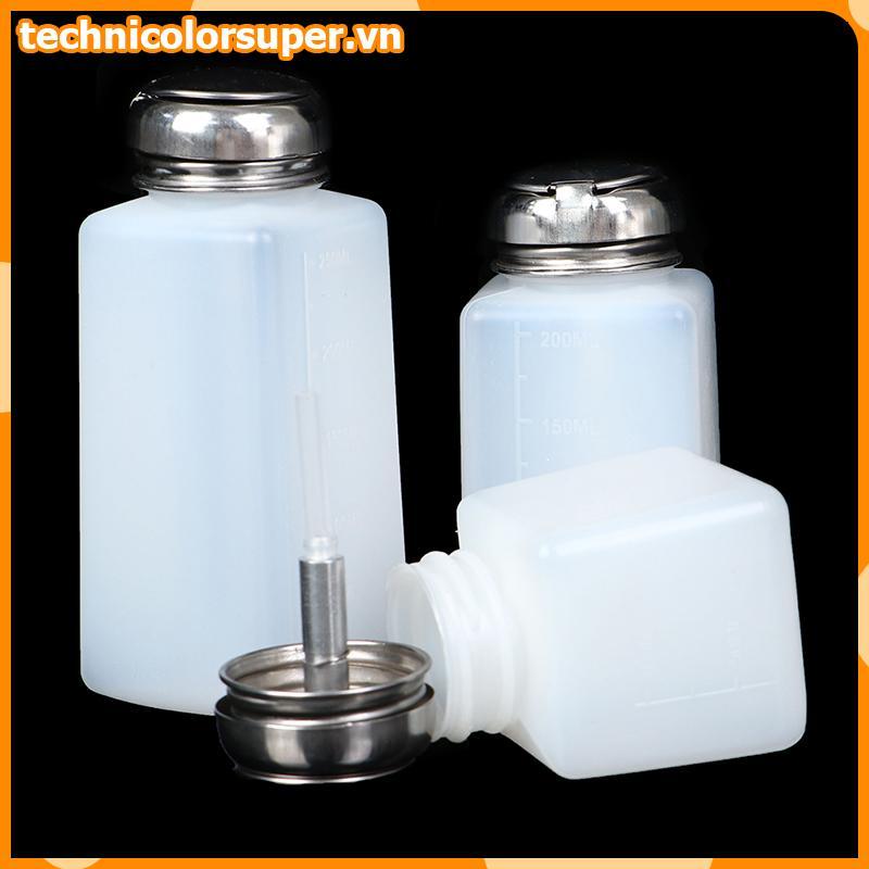 Tcsr Rỗng Bơm Dispenser Sơn Móng Tay Tẩy Chai Móng Tay Nghệ Thuật Sạch Acetone Chai Siêu