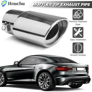 HOUCHU Ống Xả Đuôi Muffler Kiểu Dáng Xe Chất Lượng Cao Sửa Đổi Xe Thẳng Tròn Thép Không Gỉ Đuôi Xe Ống Xả