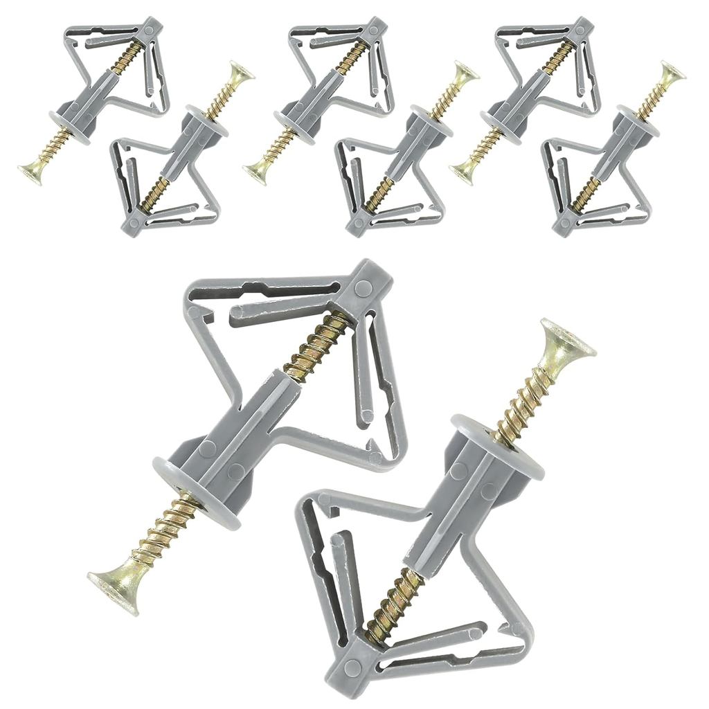 Neo tường rỗng, cố định vách thạch cao bướm khoan tự mở rộng 65Lbs cho tường rỗng & ván thạch cao (5