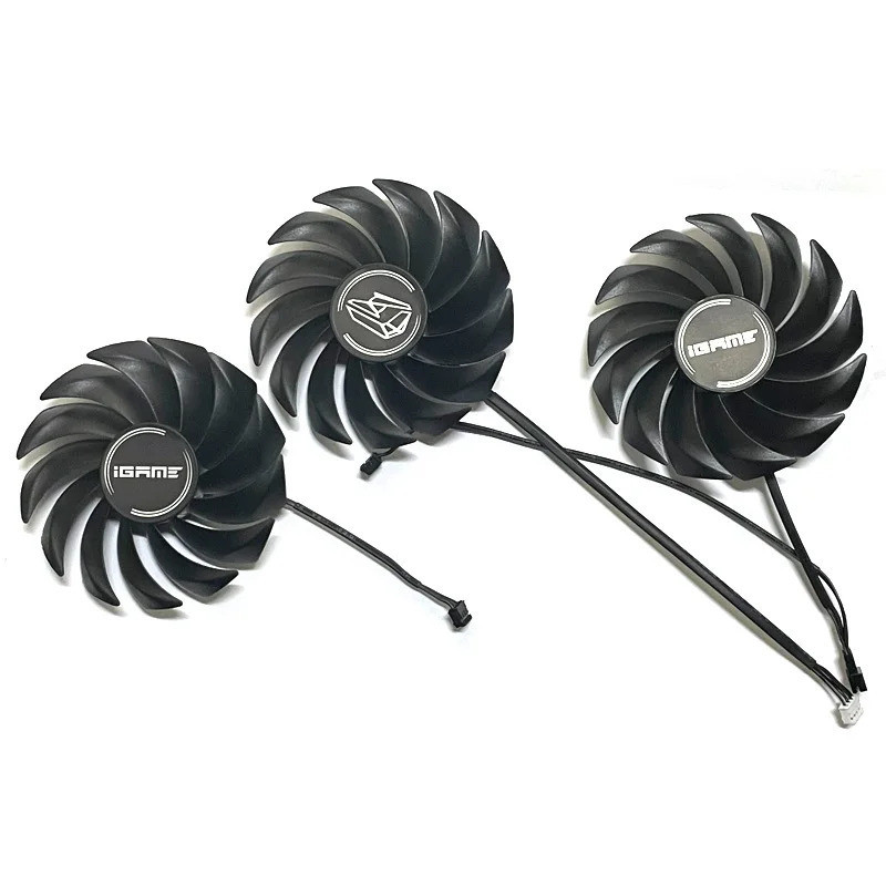 3 90mm PVA080E12R RTX 3060 RTX 3070 RTX 3080 RTX 3090 Quạt Làm Mát Cho Igame Đầy Màu Sắc RTX 3060 30
