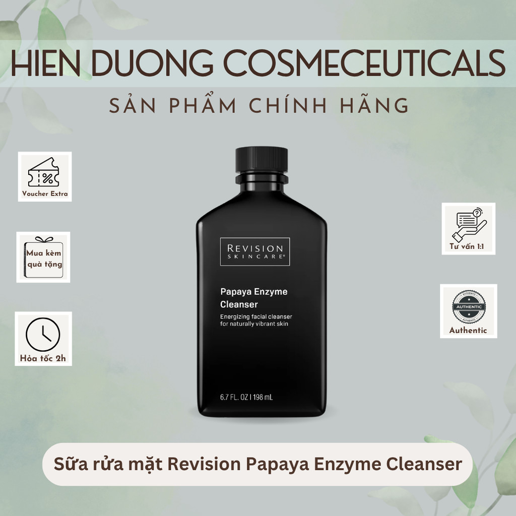 [Đại lý chính hãng] Sữa rửa mặt Revision Papaya Enzyme Cleanser | Sạch sâu, mịn màng, ẩm mượt