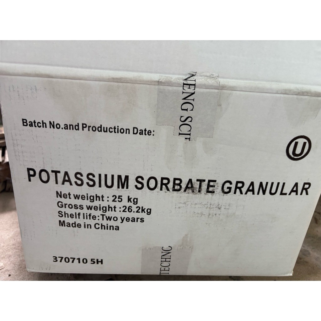 Potassium sorbate E202 - chất bảo quản thực phẩm-mỹ phẩm, phụ gia chống mốc, Kali sorbate, chiết lẻ.