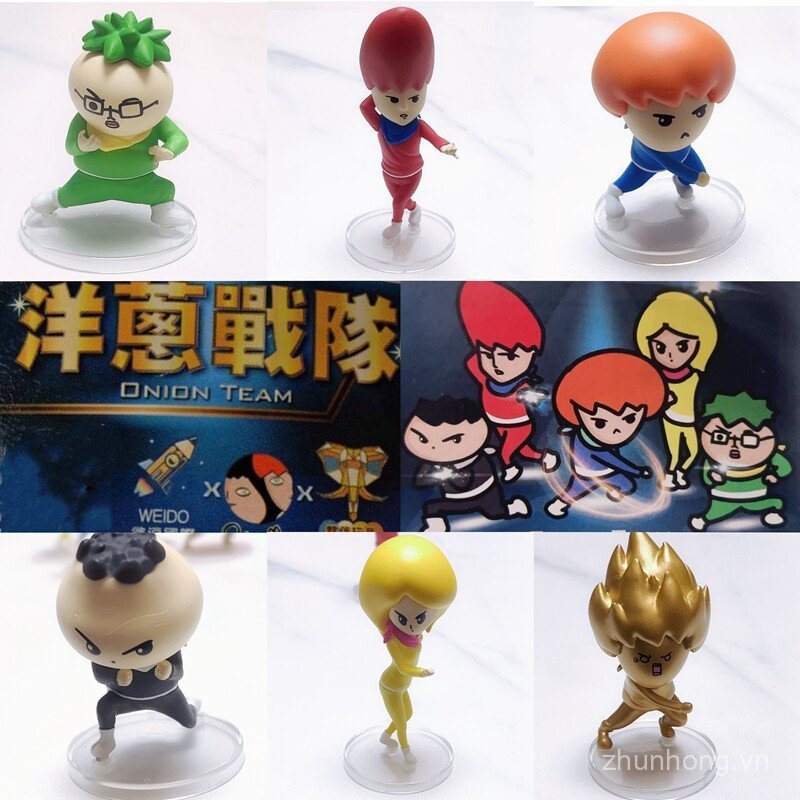 Bán Chạy Hàng Sẵn Có 2025 Đài Loan ONION MAN Joint WIEDO ONION Team Series Nhân Vật Mô Hình Trang Tr