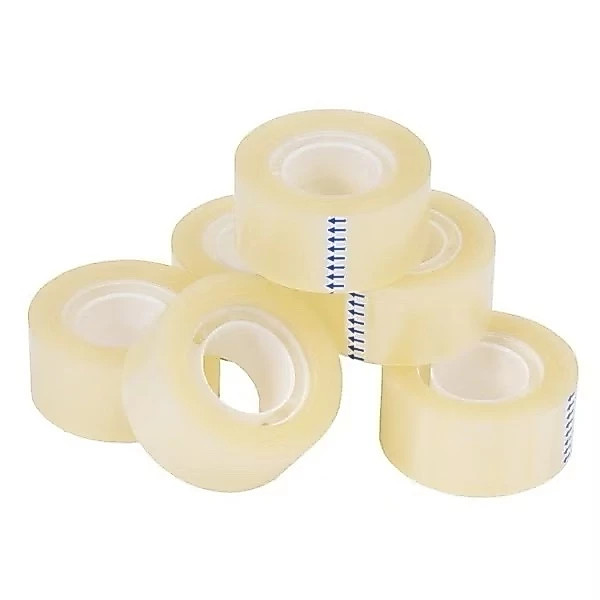 Combo 10 Cuộn Băng keo trong văn phòng loại nhỏ, 1 cây 10 cuộn rộng 1.8cm, 10yard-18yard-25yard