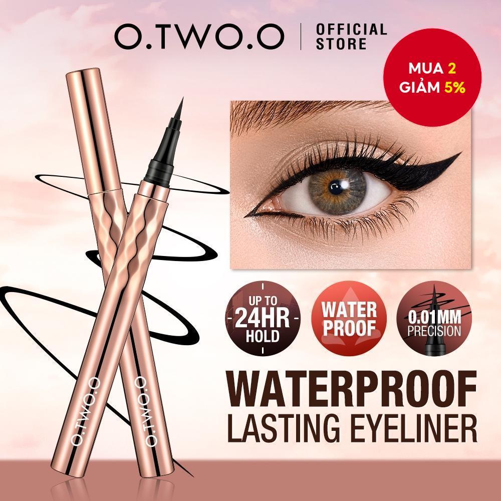 Bút kẻ mắt dạng lỏng O.TWO.O Bút kẻ mắt chống nước 0,1mm Mắt lâu trôi Trang điểm Lựa chọn chính thức