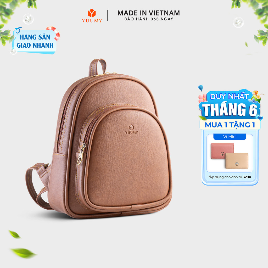 Balo Yuumy (Thời trang nữ cỡ trung - Balo da YBA4) Bagsmart