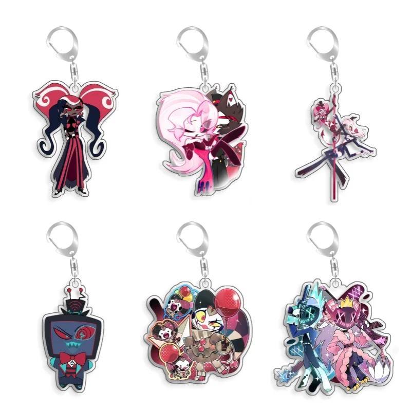 Hazbin Hotel Velvet Fizzarolli Vox Homemade Acrylic Hoạt hình Anime Móc khóa  mica Game Anime Collec