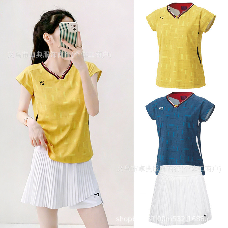 High-End YY Badminton Clothing Women's JP Japanese Competition Clothing Sports Suit Men's Quick-Dryi